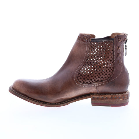 Bed Stu Baylene F321148 Womens Brown Leather Zipper Chukkas Boots