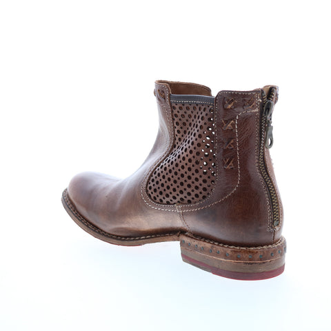 Bed Stu Baylene F321148 Womens Brown Leather Zipper Chukkas Boots