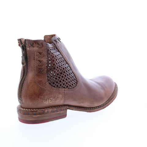 Bed Stu Baylene F321148 Womens Brown Leather Zipper Chukkas Boots