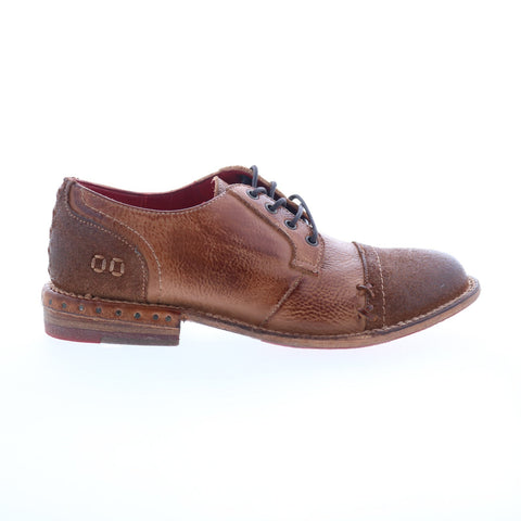 Bed Stu Plio F321149 Womens Brown Leather Lace Up Oxford Flats Shoes