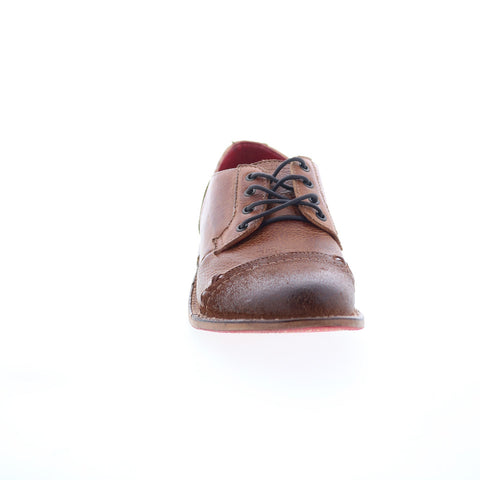 Bed Stu Plio F321149 Womens Brown Leather Lace Up Oxford Flats Shoes