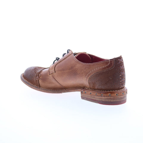 Bed Stu Plio F321149 Womens Brown Leather Lace Up Oxford Flats Shoes