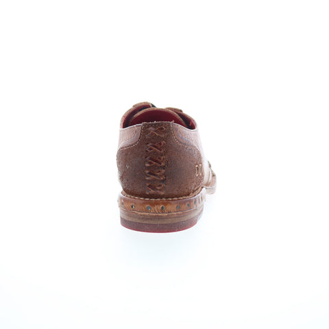 Bed Stu Plio F321149 Womens Brown Leather Lace Up Oxford Flats Shoes