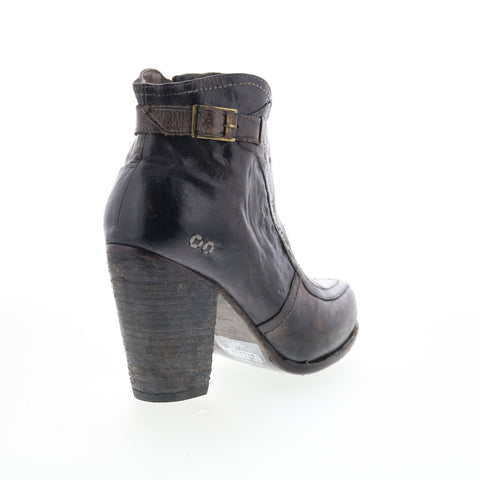 Bed Stu Isla F323000 Womens Brown Leather Zipper Ankle & Booties Boots