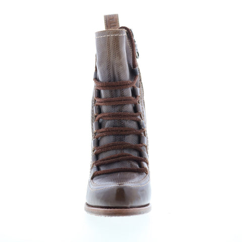 Bed Stu Izetta F323016 Womens Brown Leather Zipper Casual Dress Boots