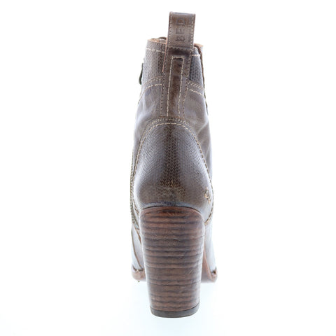 Bed Stu Izetta F323016 Womens Brown Leather Zipper Casual Dress Boots