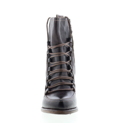 Bed Stu Izetta F323016 Womens Brown Leather Zipper Casual Dress Boots
