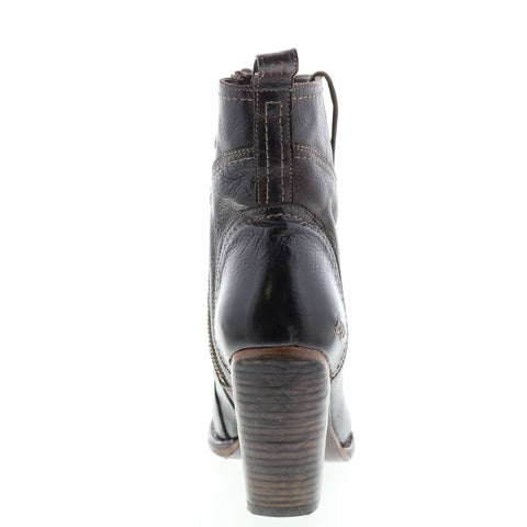 Bed Stu Izetta F323016 Womens Brown Leather Zipper Casual Dress Boots