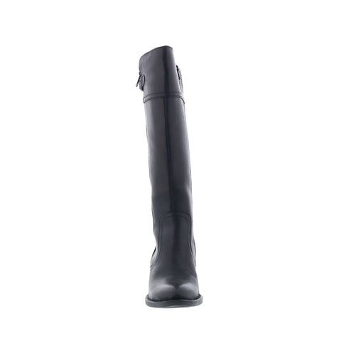 Born Fannar F32709 Womens Black Leather Zipper Knee High Boots