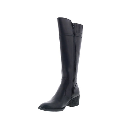 Born Fannar F32709 Womens Black Leather Zipper Knee High Boots