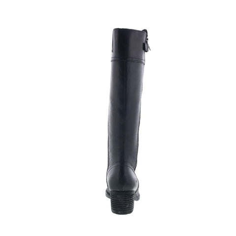 Born Fannar F32709 Womens Black Leather Zipper Knee High Boots
