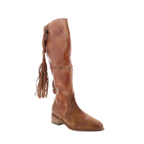 Bed Stu Eloise F328007 Womens Brown Leather Zipper Knee High Boots