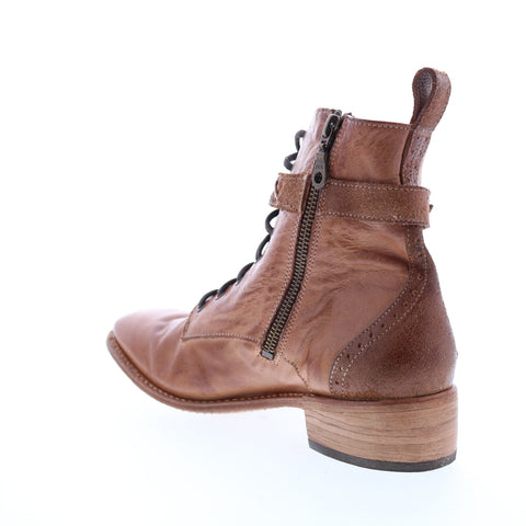 Bed Stu Era F328009 Womens Brown Leather Lace Up Casual Dress Boots