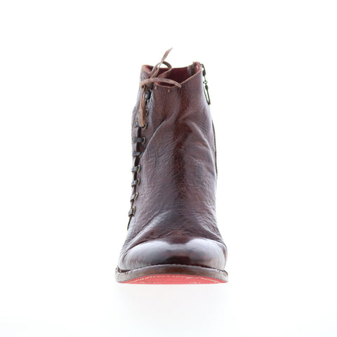 Bed Stu Aldina F328016 Womens Brown Leather Zipper Casual Dress Boots