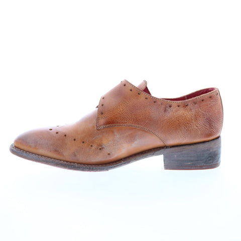 Bed Stu Cossete F328019 Womens Brown Leather Oxfords & Lace Ups Casual Shoes