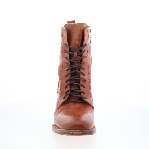 Bed Stu Gracie F328023 Womens Brown Leather Lace Up Ankle & Booties Boots