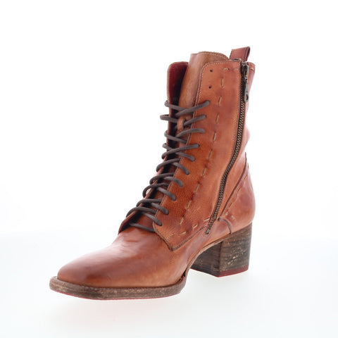 Bed Stu Gracie F328023 Womens Brown Leather Lace Up Ankle & Booties Boots