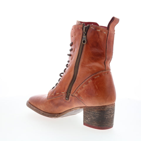 Bed Stu Gracie F328023 Womens Brown Leather Lace Up Ankle & Booties Boots