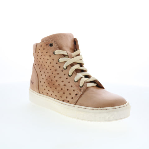 Bed Stu Lirica F328026 Womens Beige Leather Lace Up Lifestyle Sneakers Shoes