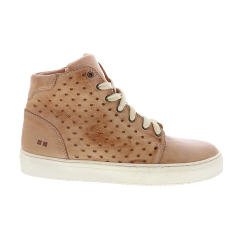 Bed Stu Lirica F328026 Womens Beige Leather Lace Up Lifestyle Sneakers Shoes