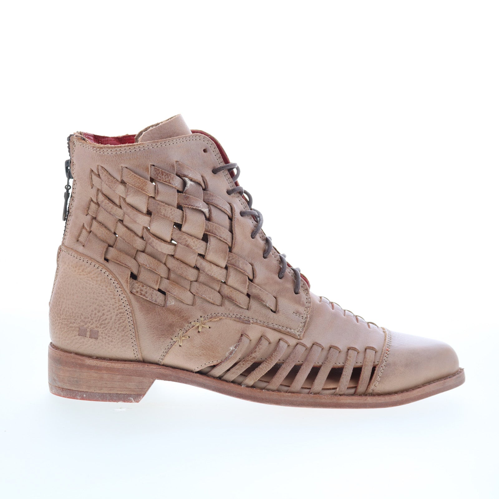 BED|STU Brown Lace-Up Boots Bed Stu Leather Combat Boots - Brown Boots, Shoes  main image 3