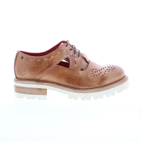 Bed Stu Anise F346036 Womens Brown Leather Loafer Flats Shoes