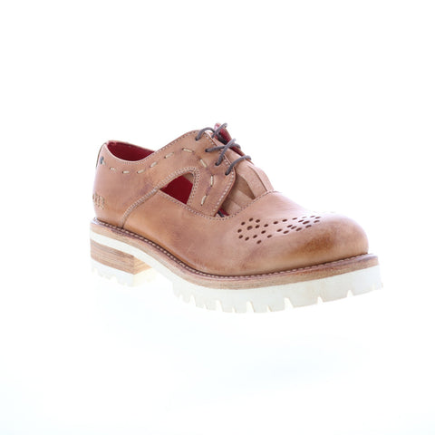 Bed Stu Anise F346036 Womens Brown Leather Loafer Flats Shoes