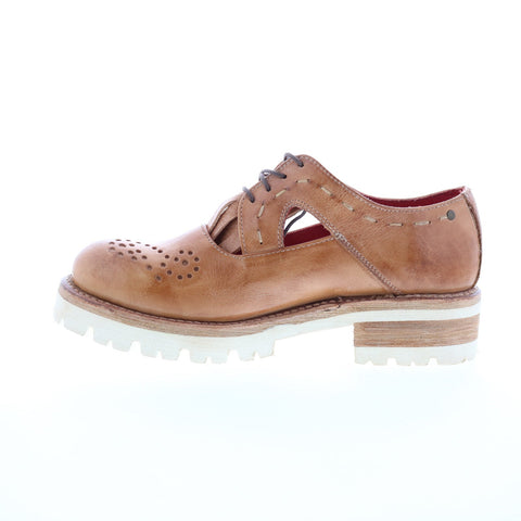 Bed Stu Anise F346036 Womens Brown Leather Loafer Flats Shoes