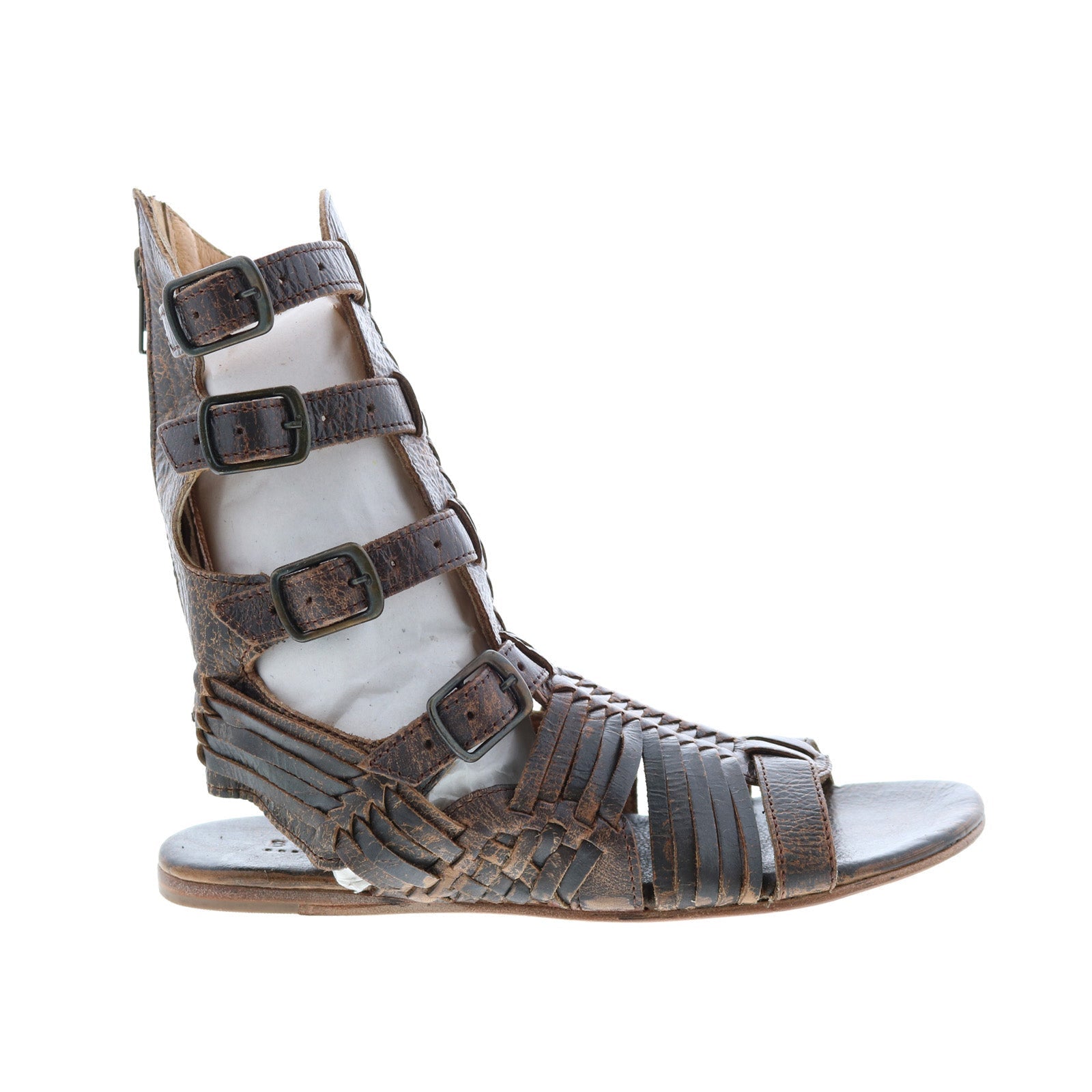 Bed Stu Aurelia F373010 Womens Brown Leather Gladiator Sandals