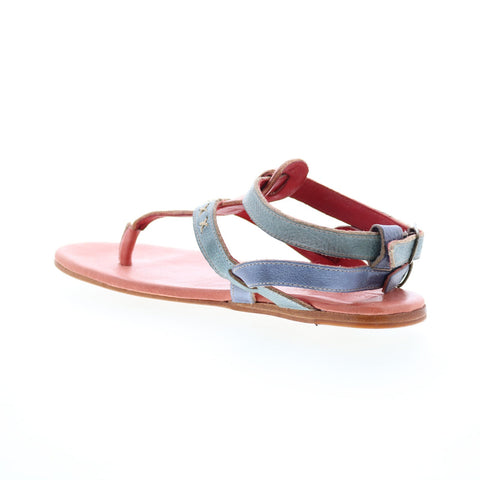 Bed Stu Moon F373152 Womens Pink Leather Slip On Strap Sandals Shoes