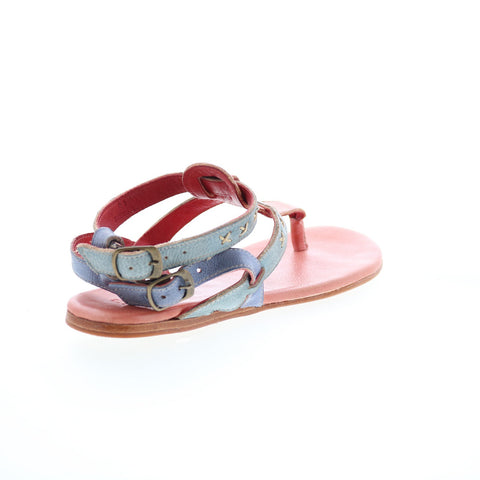 Bed Stu Moon F373152 Womens Pink Leather Slip On Strap Sandals Shoes