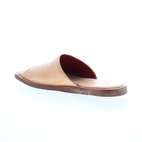 Bed Stu Kate F373157 Womens Brown Leather Slip On Slides Sandals Shoes