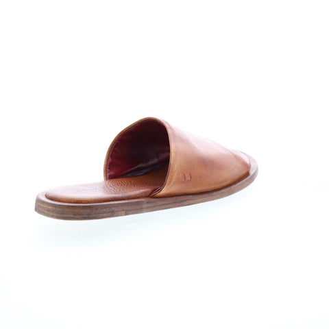 Bed Stu Kate F373157 Womens Brown Leather Slip On Slides Sandals Shoes