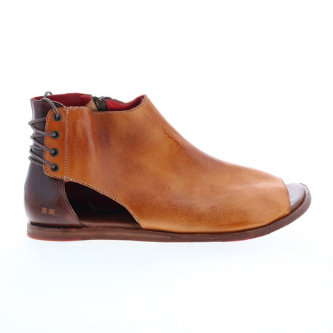 Bed Stu Zoraida F373162 Womens Brown Leather Slip On Strap Sandals Shoes