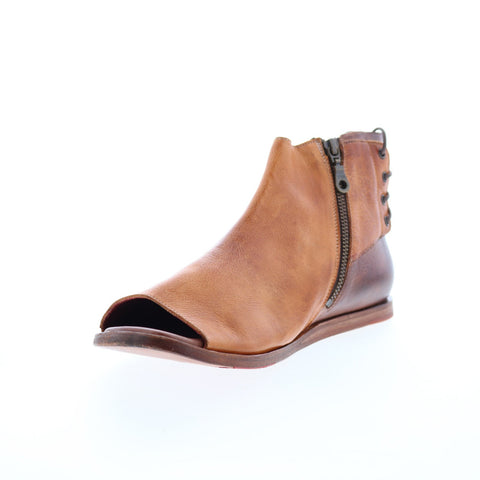 Bed Stu Zoraida F373162 Womens Brown Leather Slip On Strap Sandals Shoes