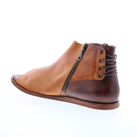 Bed Stu Zoraida F373162 Womens Brown Leather Slip On Strap Sandals Shoes