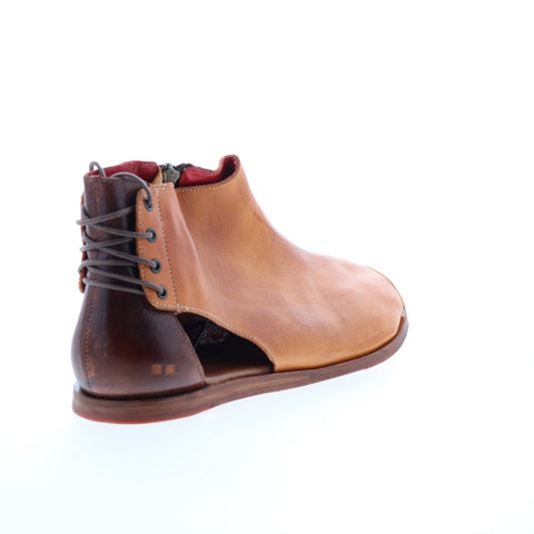 Bed Stu Zoraida F373162 Womens Brown Leather Slip On Strap Sandals Shoes