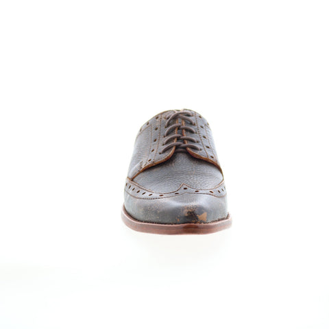 Bed Stu Mickie F373172 Womens Brown Leather Slip On Mule Flats Shoes