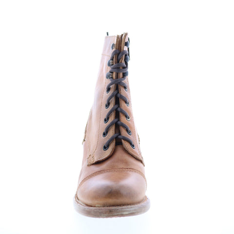 Bed Stu Judgement F385001 Womens Brown Leather Lace Up Casual Dress Boots