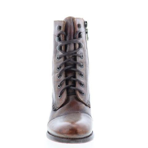 Bed Stu Judgement F385001 Womens Brown Leather Lace Up Casual Dress Boots