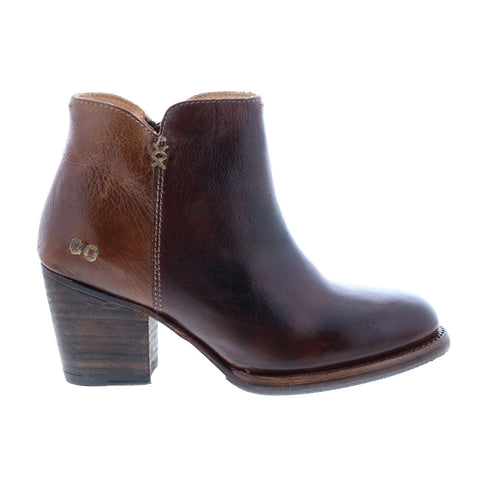 Bed Stu Yell F387002 Womens Brown Leather Zipper Ankle & Booties Boots