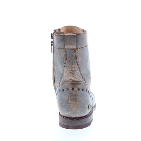 Bed Stu Cybelle F393014 Womens Gray Leather Lace Up Casual Dress Boots
