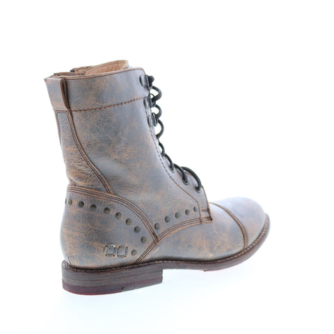 Bed Stu Cybelle F393014 Womens Gray Leather Lace Up Casual Dress Boots