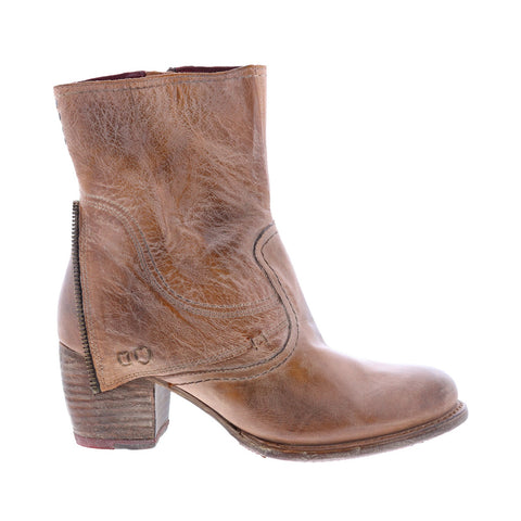 Bed Stu Iris F393015 Womens Brown Leather Zipper Casual Dress Boots