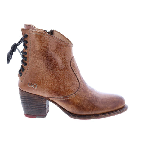Bed Stu Xena F393017 Womens Brown Leather Lace Up Casual Dress Boots
