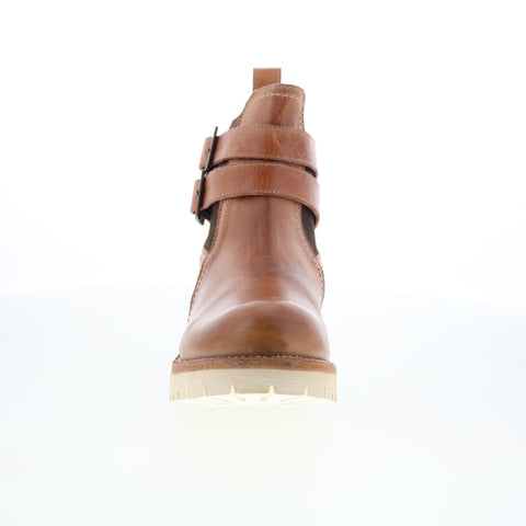 Bed Stu Ginger F393019 Womens Brown Leather Hook & Loop Casual Dress Boots