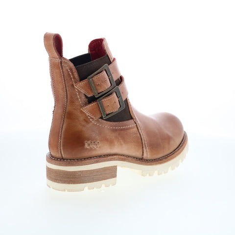Bed Stu Ginger F393019 Womens Brown Leather Hook & Loop Casual Dress Boots