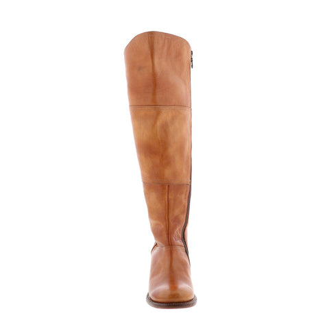 Bed Stu Kennice F393037 Womens Brown Leather Zipper Knee High Boots