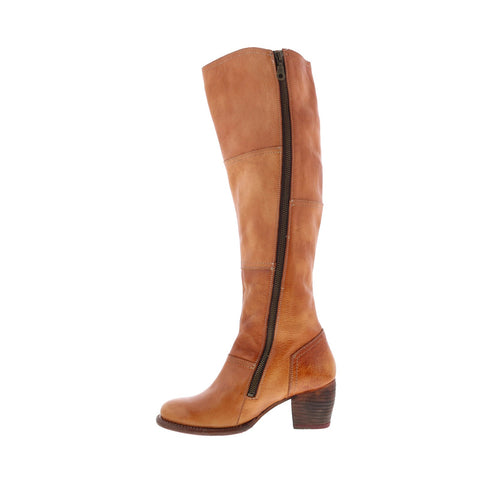 Bed Stu Kennice F393037 Womens Brown Leather Zipper Knee High Boots