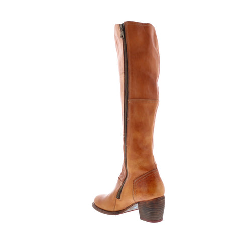 Bed Stu Kennice F393037 Womens Brown Leather Zipper Knee High Boots